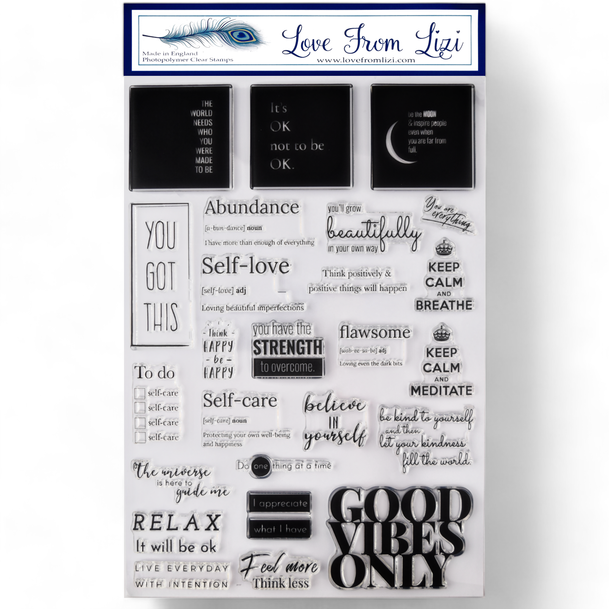 Good Vibes Only - Stamp Set